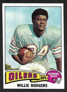 1975 TOPPS FOOTBALL #166  Willie Rodgers  Kentucky State  OILERS  NM-MINT  A