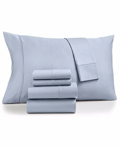 Juego de sábanas AQ Textiles Sullivan Extra Deep Pocket 1400 TC 4 PC King azul cielo $220 - Imagen 1 de 2