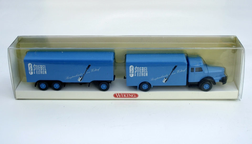 Wiking Krupp Titan Koffer-Lastzug Bj. 1950-54 " Stiebel Eltron " M.1:87 ,8914041 - Immagine 1 di 4