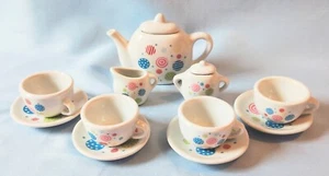 Polk A Dot Miniature Tea Set - Picture 1 of 2