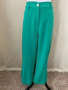 Zac & Rachel Green Crop High-Rise Wide Leg Pants, Size 14 - Picture 1 of 11
