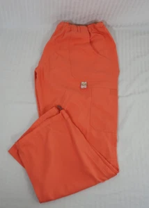 Women's Koi Tech Salmon Orange Medical Cargo Scrub Pants 2XL Reg. Style #724-R. - Picture 1 of 21