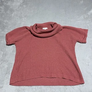Suéter Coldwater Creek Mujer 1X Rosa Mangas Cortas Dolman Tejido Acogedor - Imagen 1 de 7