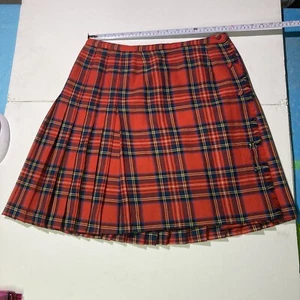Mini falda plisada vintage retro a cuadros colegiala punk gótica preppy nerd - Imagen 1 de 4