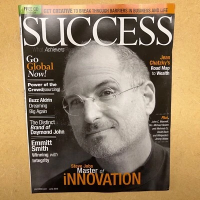 Apple's STEVE JOBS in Rare MAGAZINE. ALSO Gary Vaynerchuk, B Aldrin, Bill Gates - Image 1 of 4