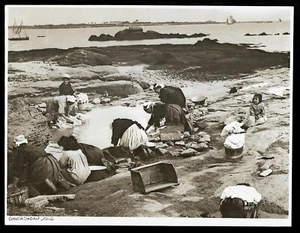 1986  --  CONCARNEAU 1912  LAVANDIERES AU TRAVAIL   3R757 - Bild 1 von 1
