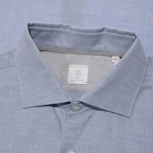 Eleventy Platinum NWOT Casual Button Down Shirt Size XL in Blue 100% Cotton - Picture 1 of 9