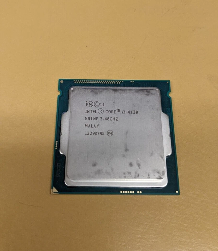 USED - Intel Core I3-4130 3.40 GHz SR1NP Duo-Core Processor - CPU only - Image 1 of 2