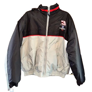 Vintage 90s Sz XL Dale Earnhardt #3 Nascar Intimidator Embroidered hooded Jacket - Picture 1 of 8