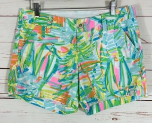 Lilly Pulitzer Callahan Shorts Sz 2 Colorful Beach Summer Tropical 5” Inseam EUC - Picture 1 of 8