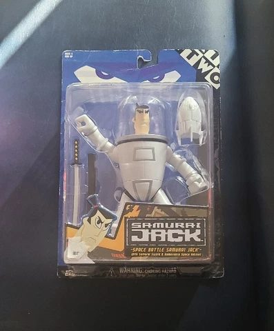 Vintage Cartoon Network Space Battle Samurai Jack (White Suit) Action Figure Cover