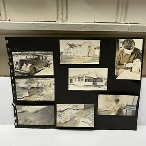 8 Vintage Old 1940s Scrapbook Photos: USAF, Military Base, Post WW2, Alaska 1948 - Picture 1 of 9