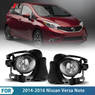 Luces antiniebla de conducción para Nissan Versa Note 2014 2015 2016 luces de parachoques + par de cables Foto 1 de 4