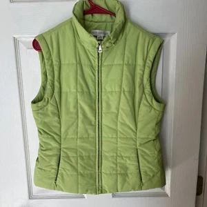 Petite Sophisticate Sleeveless Quilted  Zip Vest Size Small E2 - Picture 1 of 5