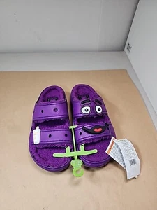Crocs X McDonald’s Classic Cozzzy Sandal Grimace Purple W6/M4 Lmtd Edition Read - Picture 1 of 10