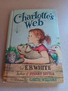 Charlotte's Web E.B. White Vintage Hardcover Book 1952 Harper and Row Publishers - Picture 1 of 9