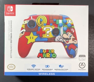 Official Nintendo Switch Enhanced Wireless Controller [ Mario Pop ] NEW - Picture 1 of 6