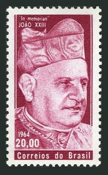 Brazil 980a unwmk block/4,MNH.Michel 1058. In memory of Pope John XXIII,1964. - Image 1 of 1