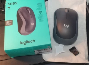 Logitech M185 Wireless Optical Mouse New in Box with manual and receiver - Picture 1 of 1