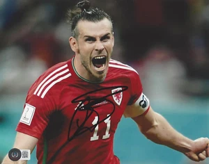 GARETH BALE SIGNED 8x10 PHOTO REAL MADRID WALES SOCCER ICON BECKETT BAS COA - Picture 1 of 2