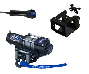 KFI POLARIS SPORTSMAN 850 1000 09-24 MOUNT AND 3000 LB ATV WINCH STEEL CABLE - Foto 1 di 1