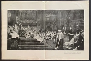 The Coronation of King Edward VII 1910 'The Graphic' Supplement Illustration - Picture 1 of 1