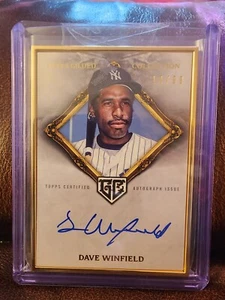 dave winfield auto card - Picture 1 of 5
