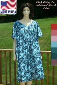 Women's Muu Muu lounge Dress Nightgown Plus Size 1X 2X 3X 4X 5X 6X Assorted - Picture 1 of 32