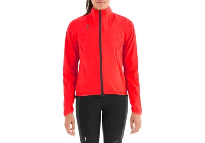 Specialized Women's Deflect H2O Pac Pacable Cycling Jacket Rocket Red - Medium - Image 1 of 4