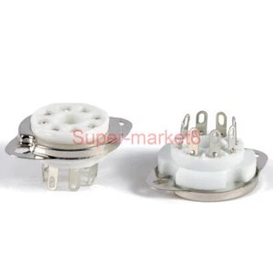 Enchufes de tubo de cerámica octal de 8 pines 8 mpc1 para KT88 6550 EL34A 2 piezas - Imagen 1 de 5