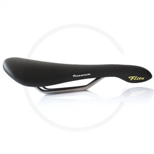 Selle Italia Flite 1990 Classic Titanium Rails Bicycle Saddle | black - NEW - Picture 1 of 3