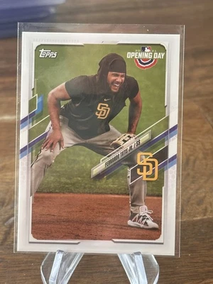 FERNANDO TATIS JR. 2021 TOPPS OPENING DAY IMAGE VARATION SSP PADRES - Image 1 of 2