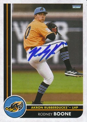 Rodney Boone Signed IP 2025 Akron Rubberducks Card #3 Cleveland Guardians! - Image 1 of 2