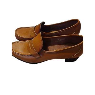 Sebago Heeled Penny Loafers 11 Classic Preppy Chunky Made in the USA Academia  - Image 1 of 4