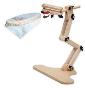 Adjustable Embroidery Table Stand with Swivel Holder, Cross Stitch Hoop Stand... - Picture 1 of 8