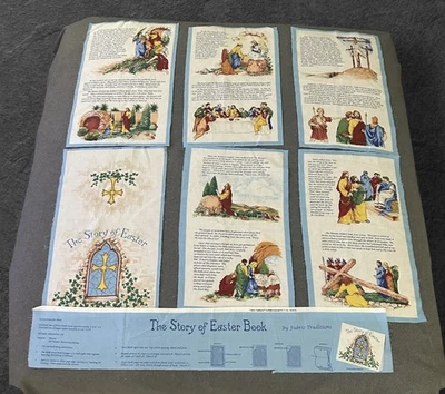 La historia de Pascua Libro Corte Coser Tela Panel 1996 Tela Tradiciones Nuevo Foto 1 de 4