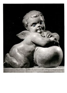 AK Augsburg St. Anna Kirche Cherub Skulptur Luftpost von Deutschland nach USA - Bild 1 von 2