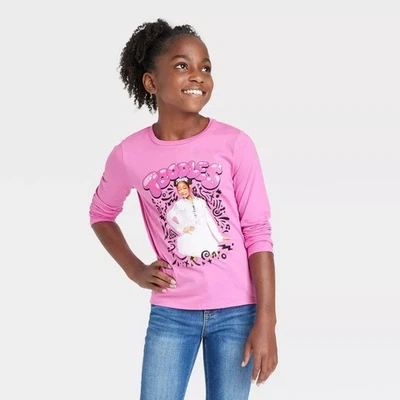 Camiseta gráfica feminina Nickelodeon That Girl Lay Toodles manga longa rosa - Imagem 1 de 3