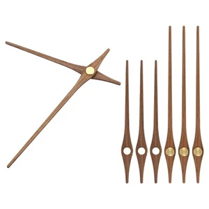 Clock Hands Kit, 4 Set Wooden Clock Hand Parts for 10 Inch Clock, H1 - Picture 1 of 5