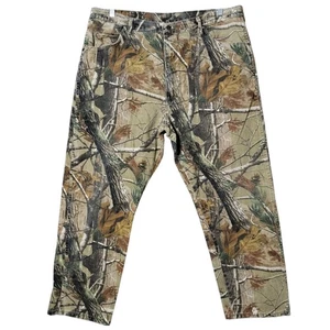 Wrangler Pro Gear Realtree Camo Hunting Outdoor Brush Wood Work Wear Pants 42x30 - Picture 1 of 11