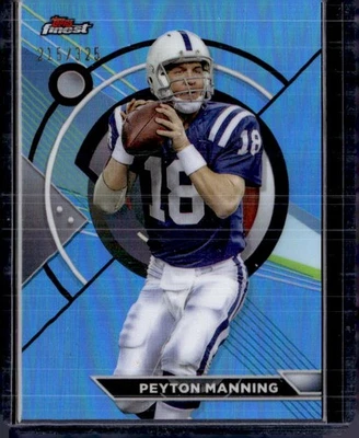 2023 Topps /325 #196a Peyton Manning Finest Sky Blue Refractor Wrong - Image 1 of 2