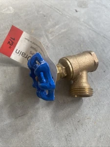 *NEU* American Valve Boiler Drain 1/2" Inlet: Female IPS Outlet: 3/4" Schlauch - Bild 1 von 5