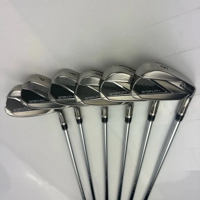 TaylorMade Stealth Iron Set 5-9 PW AW/ NO 6 Iron Max MT KBS Steel Shafts R Flex - Image 1 of 4