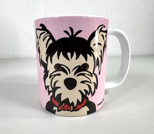 Marc Tetro Yorkie Terrier Pink Mug - Picture 1 of 13