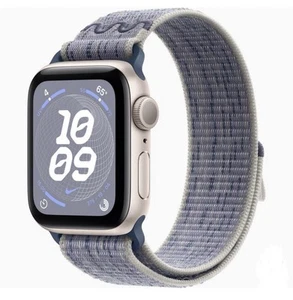 Apple Watch SE 2nd Gen 40mm Starlight GPS + 2 Nike Bands, Excellent Cond - Zdjęcie 1 z 13