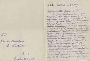 Orig. handschriftl. Brief★Ida BOY-ED an Otto ANTHES, 1907★Mentorin THOMAS MANNS★
