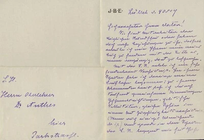 Orig. handschriftl. Brief★Ida BOY-ED an Otto ANTHES, 1907★Mentorin THOMAS MANNS★ - Bild 1 von 4