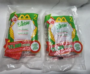 (2) Juguete McDonald's Happy Meal 1999 Barbie 1959 #2 Barbie con base nuevo en paquete - Imagen 1 de 4