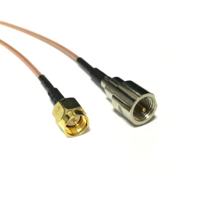 15cm SMA male to FME male plug RF  jumper cable adapter RG178 6inch NEW - Image 1 of 4