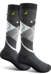 2 Pairs Kids Ski Socks/Snow Socks for Boys and Girls Gray Size M NIB/Sealed - Picture 1 of 4
